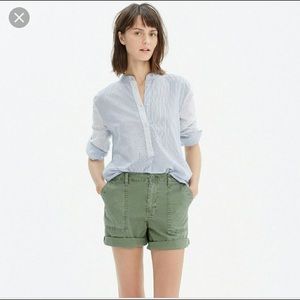 Madewell green cargo shorts